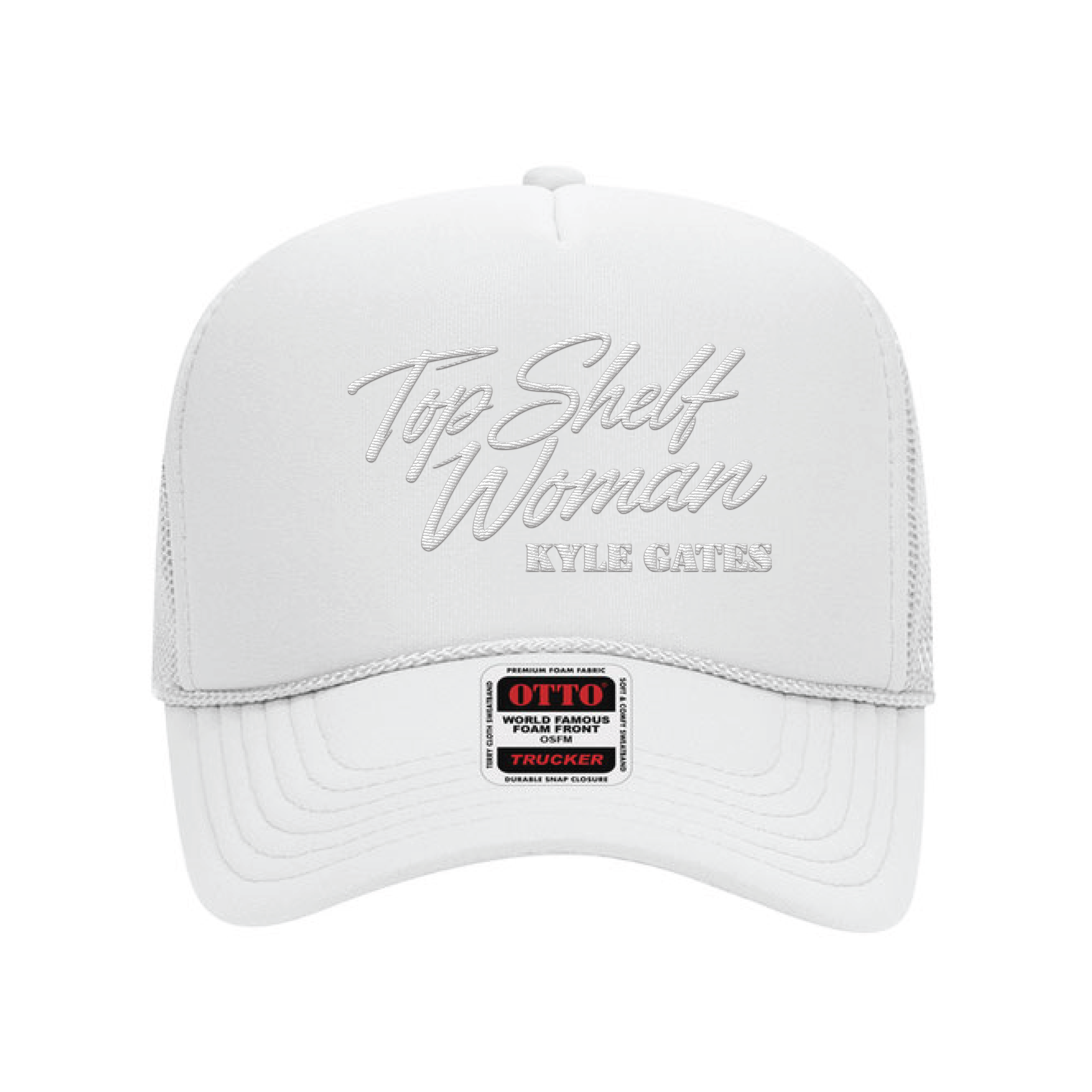 Kyle Gate White Trucker Cap